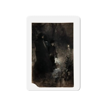 Steady Light Pulp Illustration (Magazine Illustration) Refrigerator Magnet 5 Inch Die-Cut - The Sticker Space