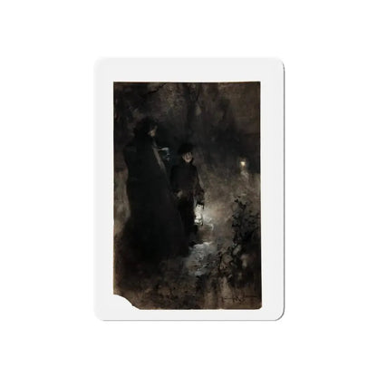 Steady Light Pulp Illustration (Magazine Illustration) Refrigerator Magnet 6 Inch Die-Cut - The Sticker Space