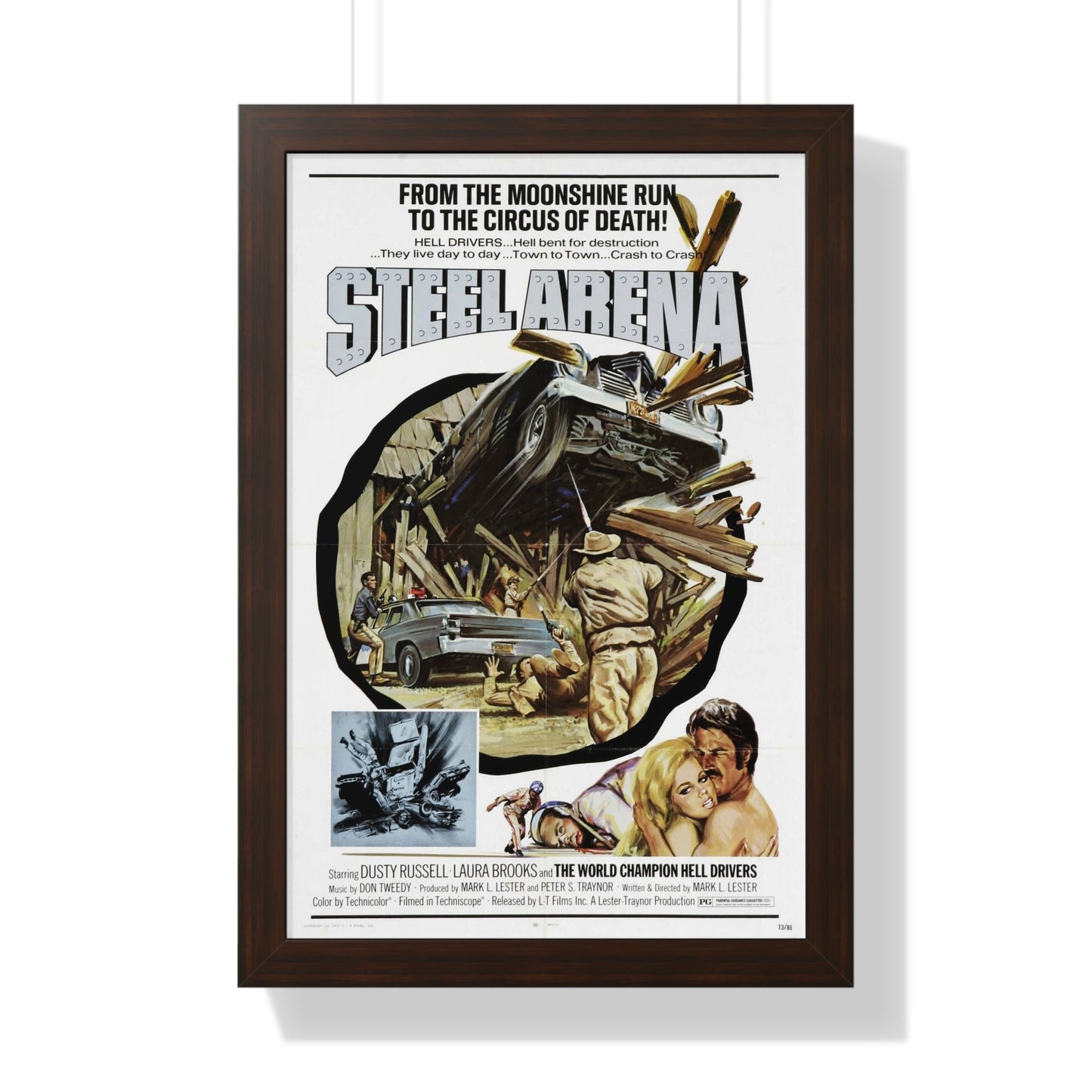 STEEL ARENA 1973 - Framed Movie Poster-16″ x 24″-The Sticker Space