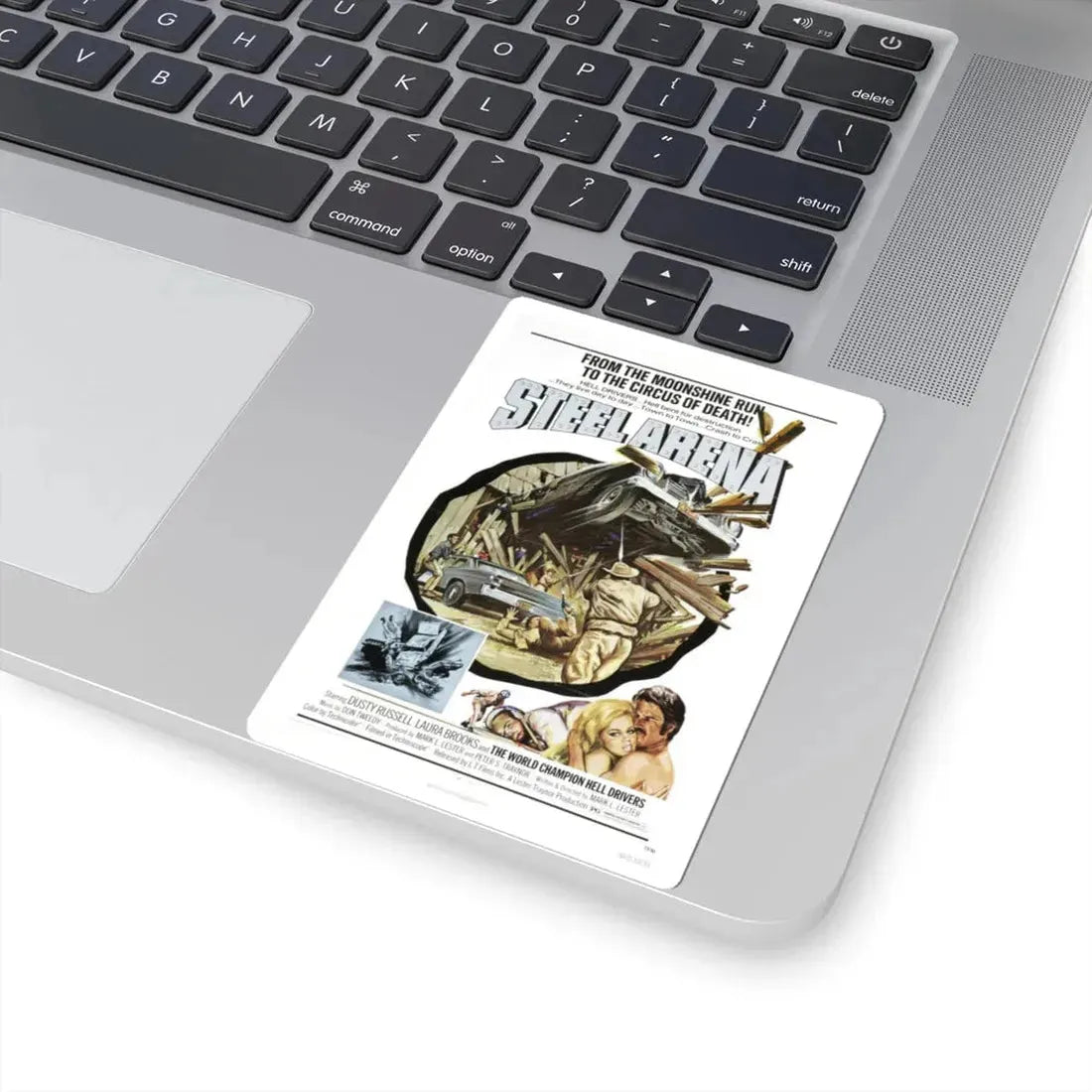 Steel Arena 1973 Movie Poster - STICKER Vinyl Kiss-Cut Decal - The Sticker Space