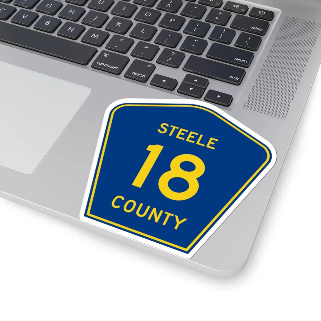 Steele County Route 18 ND (North Dakota) (Road Sign) STICKER Vinyl Kiss-Cut Decal - The Sticker Space