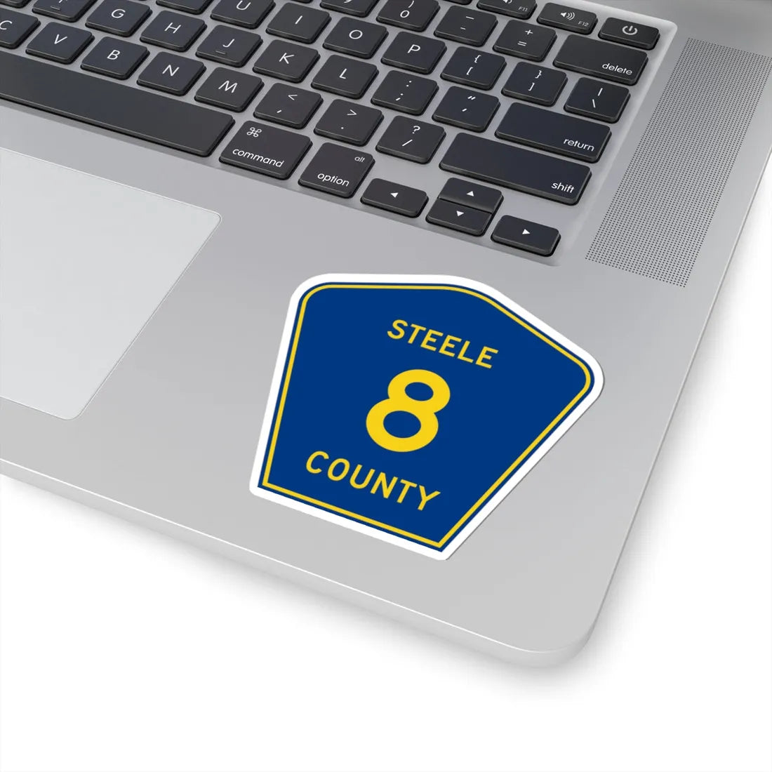Steele County Route 8 ND (North Dakota) (Road Sign) STICKER Vinyl Kiss-Cut Decal - The Sticker Space