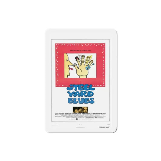 Steelyard Blues 1973 Movie Poster Refrigerator Magnet 2 Inch - The Sticker Space