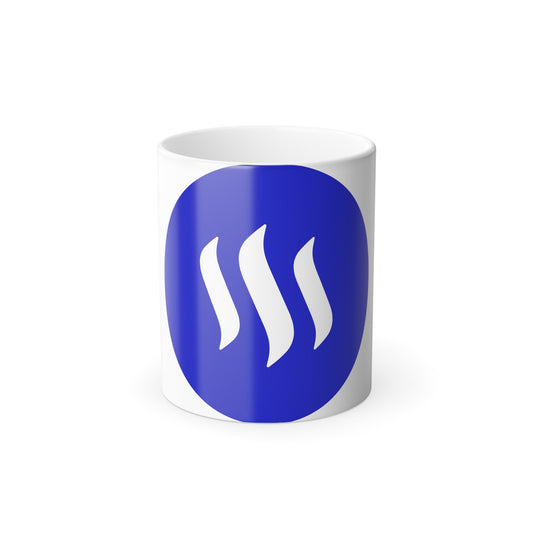 STEEM STEEM (Cryptocurrency) Color Changing Mug 11oz-11oz-The Sticker Space