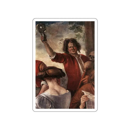 STEEN, Jan - A Merry Party (detail)2 (Artwork) STICKER Vinyl Die-Cut Decal White Die-Cut 4 Inch - The Sticker Space