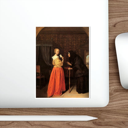 STEEN, Jan - Batsheba Receiving David's Letter (Artwork) STICKER Vinyl Die-Cut Decal-The Sticker Space