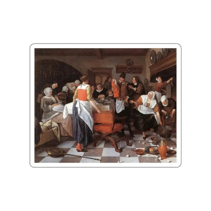 STEEN, Jan - Celebrating the Birth (Artwork) STICKER Vinyl Die-Cut Decal White Die-Cut 3 Inch - The Sticker Space