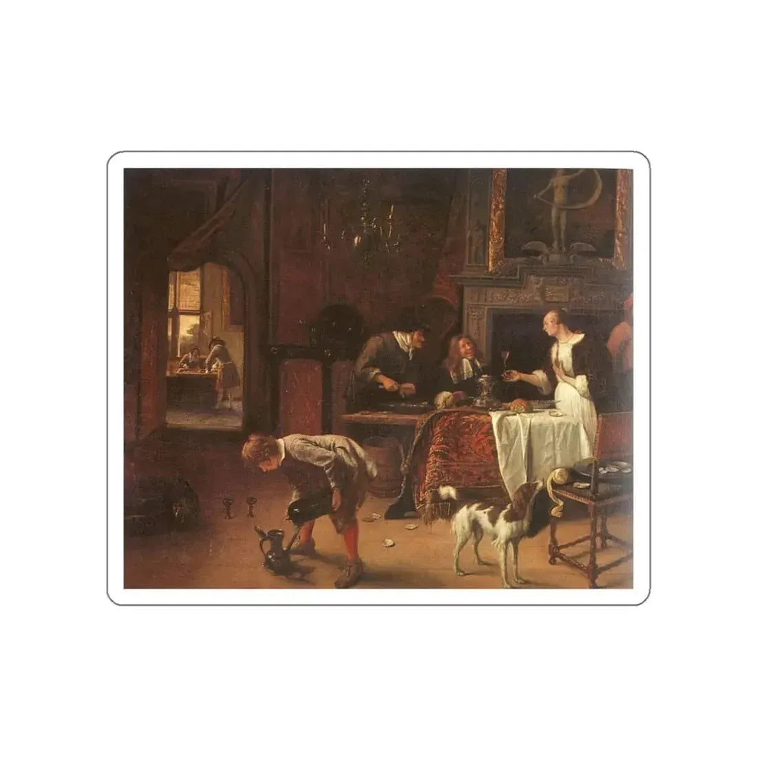 STEEN, Jan -  Easy Come, Easy Go (Artwork) STICKER Vinyl Die-Cut Decal White Die-Cut 3 Inch - The Sticker Space