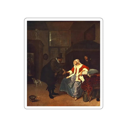 STEEN, Jan - Love Sickness (Artwork) STICKER Vinyl Die-Cut Decal White Die-Cut 6 Inch - The Sticker Space