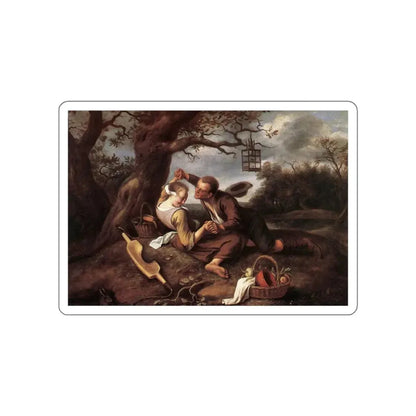 STEEN, Jan - Merry Couple (Artwork) STICKER Vinyl Die-Cut Decal White Die-Cut 6 Inch - The Sticker Space