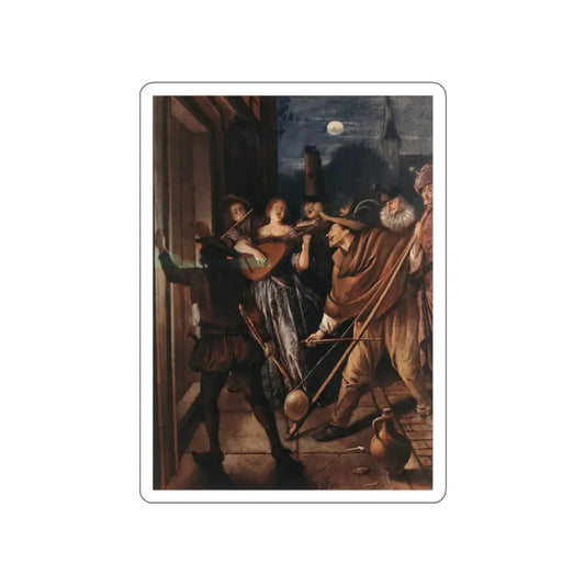 STEEN, Jan - Nocturnal Serenade (Artwork) STICKER Vinyl Die-Cut Decal White Die-Cut 2 Inch - The Sticker Space