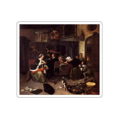 STEEN, Jan - The Dissolute Household (Artwork) STICKER Vinyl Die-Cut Decal White Die-Cut 3 Inch - The Sticker Space