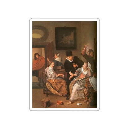 STEEN, Jan - The Doctor's Visit (Artwork) STICKER Vinyl Die-Cut Decal White Die-Cut 4 Inch - The Sticker Space