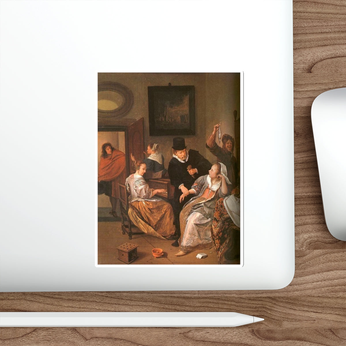 STEEN, Jan - The Doctor's Visit (Artwork) STICKER Vinyl Die-Cut Decal-The Sticker Space