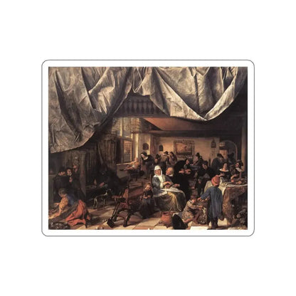 STEEN, Jan - The Life of Man (Artwork) STICKER Vinyl Die-Cut Decal White Die-Cut 2 Inch - The Sticker Space