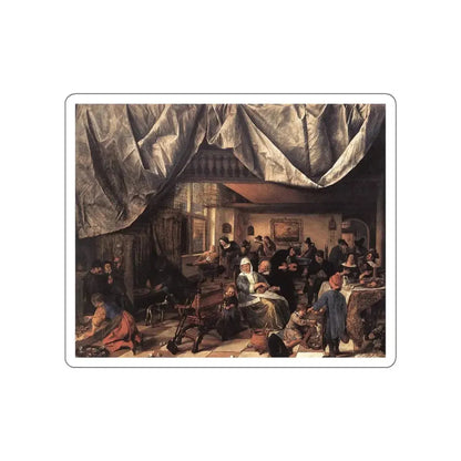 STEEN, Jan - The Life of Man (Artwork) STICKER Vinyl Die-Cut Decal White Die-Cut 3 Inch - The Sticker Space