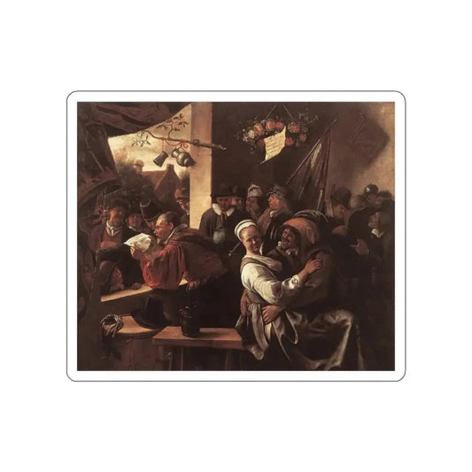 STEEN, Jan - The Rhetoricians (Artwork) STICKER Vinyl Die-Cut Decal White Die-Cut 2 Inch - The Sticker Space