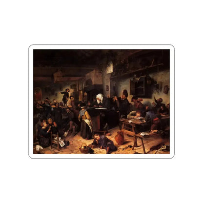 STEEN, Jan - The Village School (Artwork) STICKER Vinyl Die-Cut Decal White Die-Cut 2 Inch - The Sticker Space