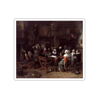 STEEN, Jan - Twin Birth Celebration (Artwork) STICKER Vinyl Die-Cut Decal White Die-Cut 4 Inch - The Sticker Space