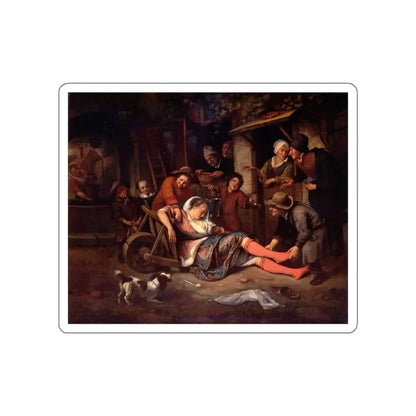 STEEN, Jan - Wine (Artwork) STICKER Vinyl Die-Cut Decal White Die-Cut 3 Inch - The Sticker Space