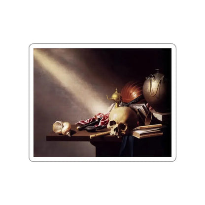 STEENWIJCK, Harmen - Vanitas Still-life (Artwork) STICKER Vinyl Die-Cut Decal White Die-Cut 2 Inch - The Sticker Space