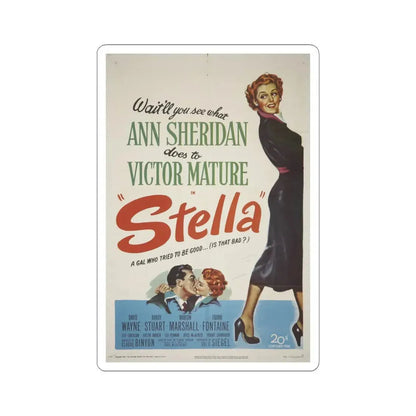 Stella 1950 Movie Poster - STICKER Vinyl Kiss-Cut Decal 3 Inch White - The Sticker Space