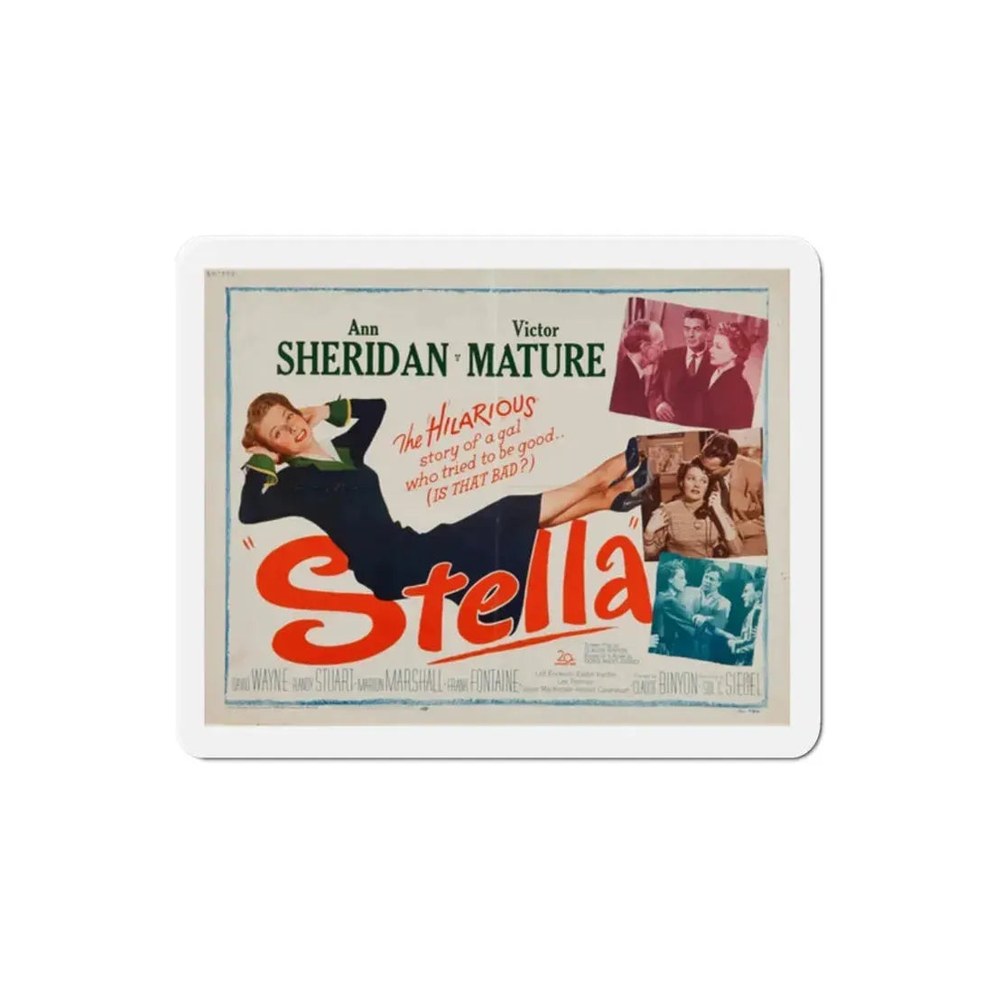 Stella 1950 v2 Movie Poster Refrigerator Magnet 2 Inch - The Sticker Space