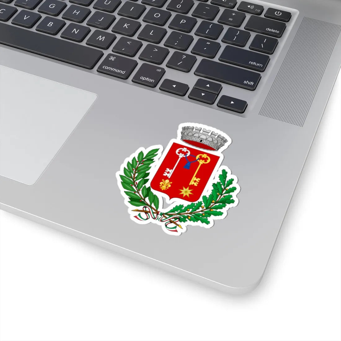 Stemma Montespertoli (Italy) (Coat of Arms) STICKER Vinyl Kiss-Cut Decal - The Sticker Space