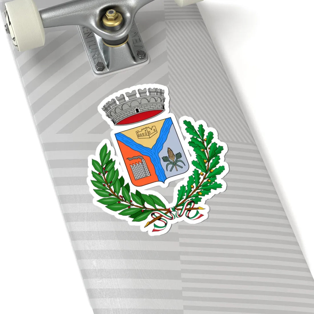 Stemma Villasor (Italy) (Coat of Arms) STICKER Vinyl Kiss-Cut Decal - The Sticker Space