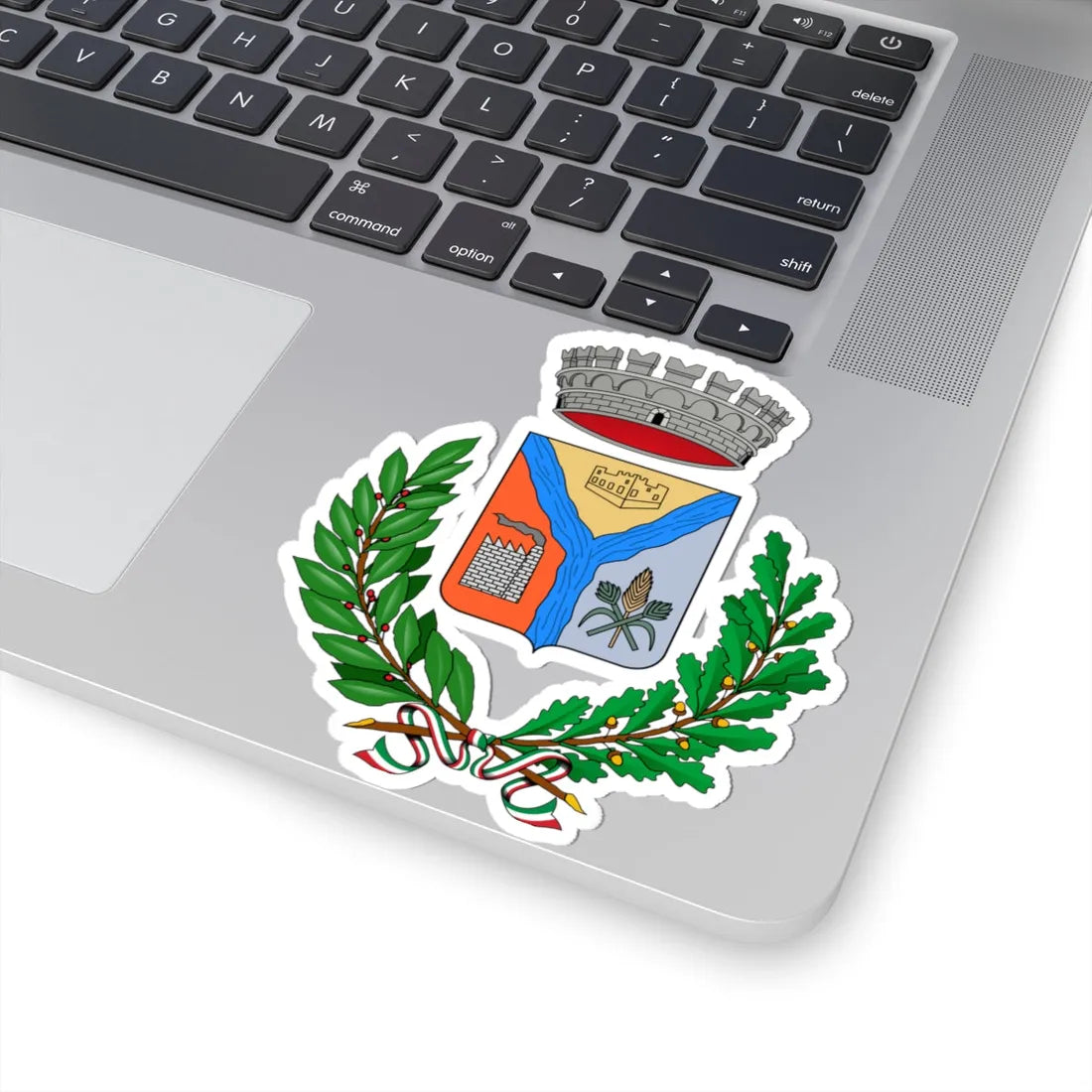 Stemma Villasor (Italy) (Coat of Arms) STICKER Vinyl Kiss-Cut Decal - The Sticker Space