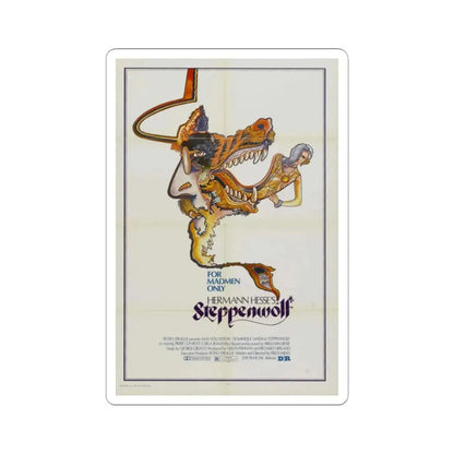 Steppenwolf 1974 Movie Poster - STICKER Vinyl Kiss-Cut Decal 2 Inch White - The Sticker Space