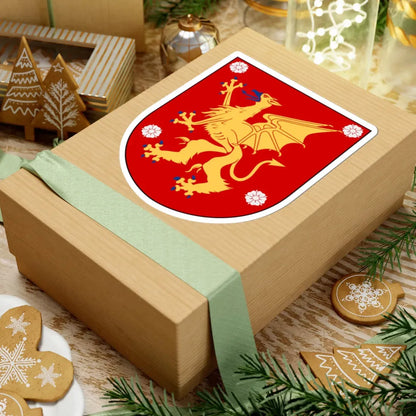 Östergötland vapen (Sweden) (Coat of Arms) STICKER Vinyl Kiss-Cut Decal - The Sticker Space