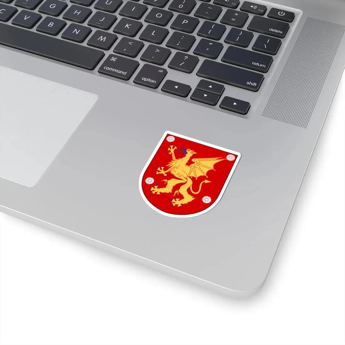 Östergötland vapen (Sweden) (Coat of Arms) STICKER Vinyl Kiss-Cut Decal - The Sticker Space