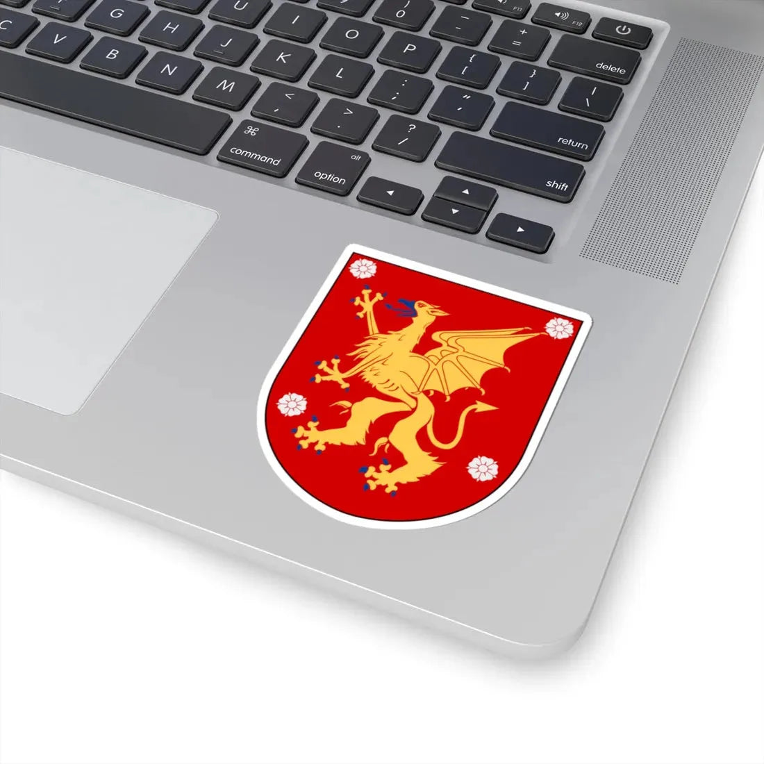 Östergötland vapen (Sweden) (Coat of Arms) STICKER Vinyl Kiss-Cut Decal - The Sticker Space