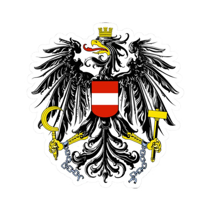 Österreich Bundesadler (Austria) (Coat of Arms) STICKER Vinyl Kiss-Cut Decal 2 Inch White - The Sticker Space