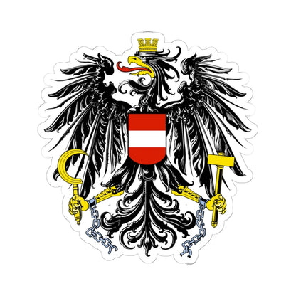Österreich Bundesadler (Austria) (Coat of Arms) STICKER Vinyl Kiss-Cut Decal 6 Inch White - The Sticker Space