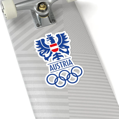 Österreichisches Olympisches Comité logo (Austria) (Coat of Arms) STICKER Vinyl Kiss-Cut Decal - The Sticker Space