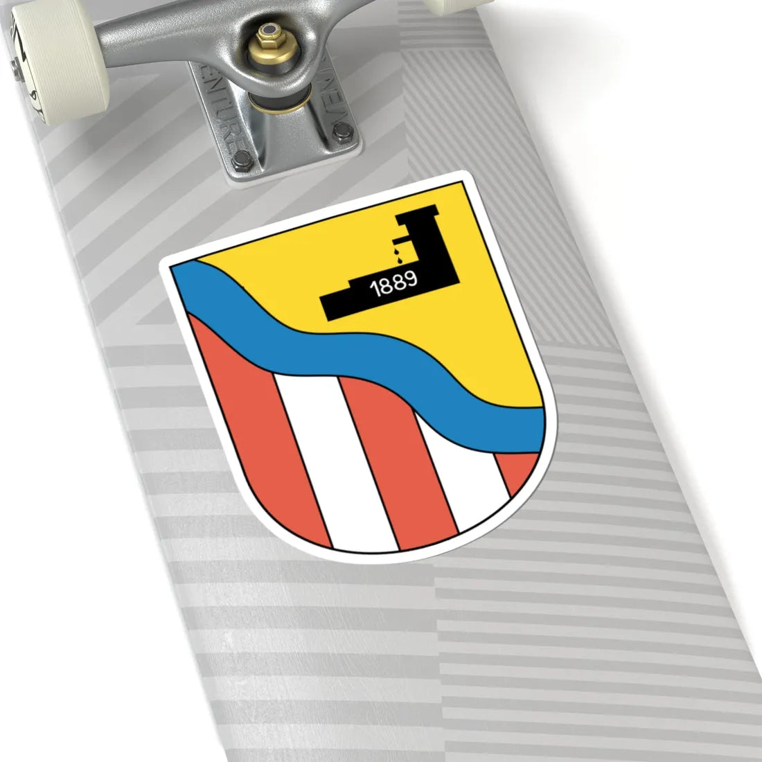 Stettbach coat of arms (Switzerland) (Coat of Arms) STICKER Vinyl Kiss-Cut Decal - The Sticker Space