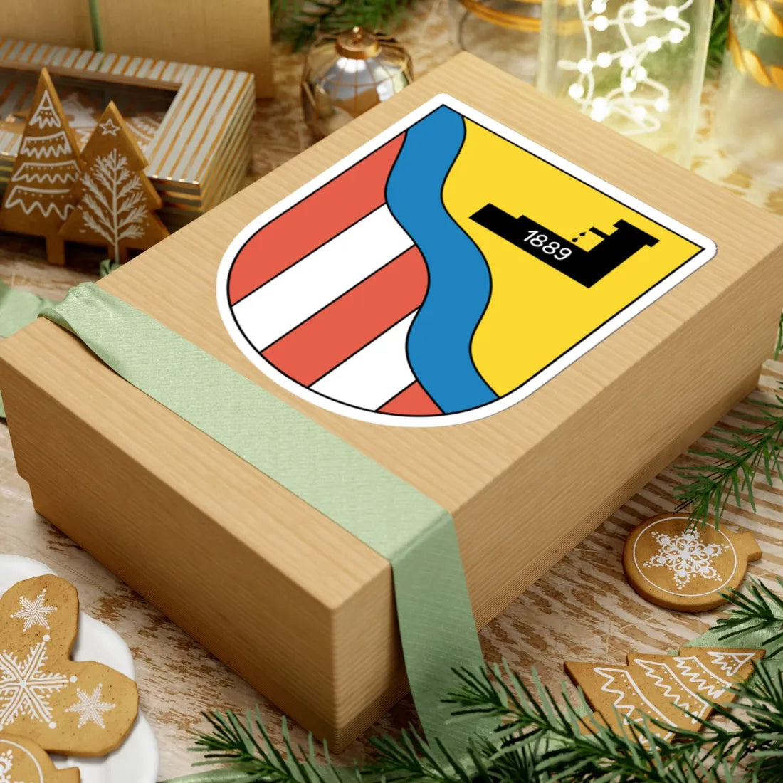 Stettbach coat of arms (Switzerland) (Coat of Arms) STICKER Vinyl Kiss-Cut Decal - The Sticker Space