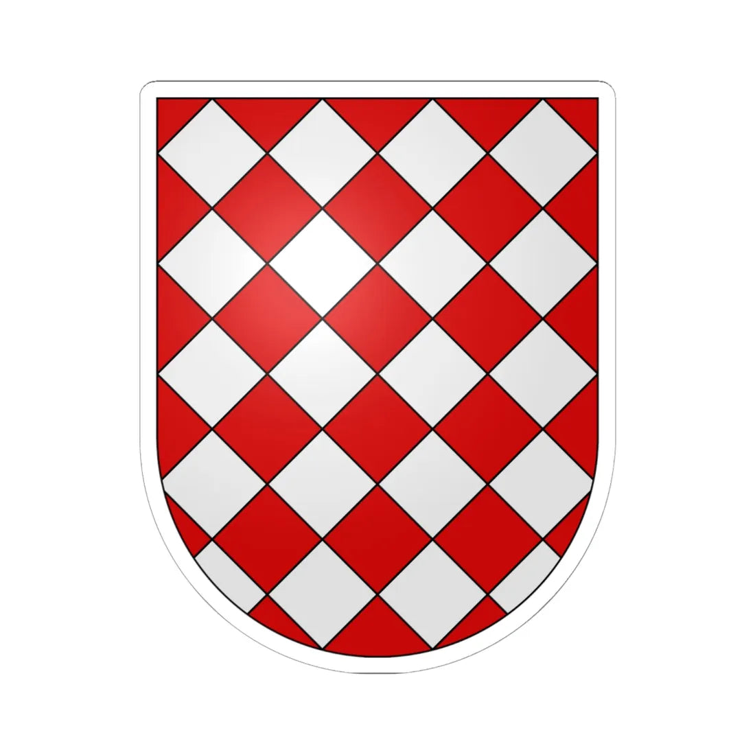 Stettfurt-coat of arms (Switzerland) (Coat of Arms) STICKER Vinyl Kiss-Cut Decal 6 Inch White - The Sticker Space