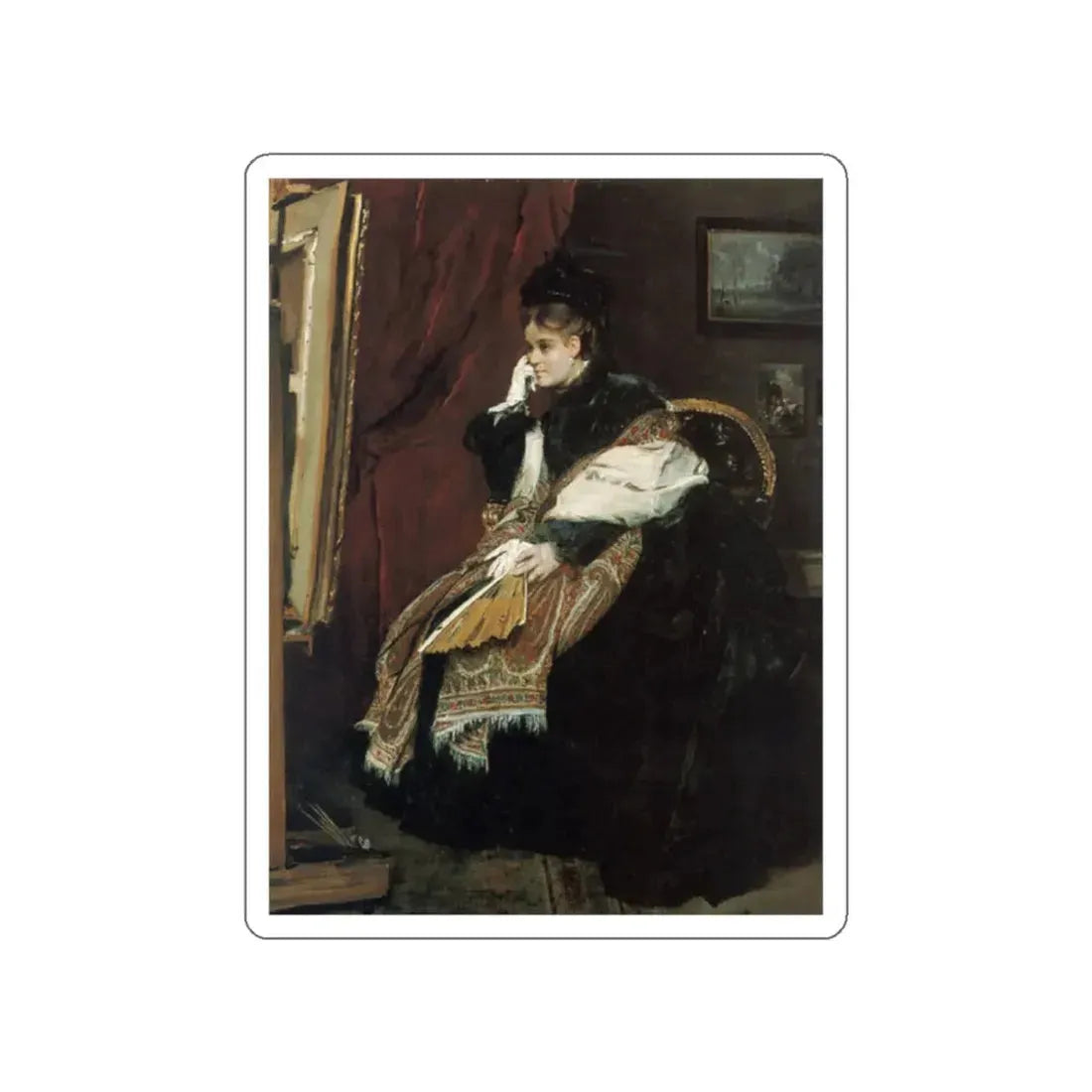 STEVENS, Pieter - La Douloureuse Certitude (Artwork) STICKER Vinyl Die-Cut Decal White Die-Cut 2 Inch - The Sticker Space