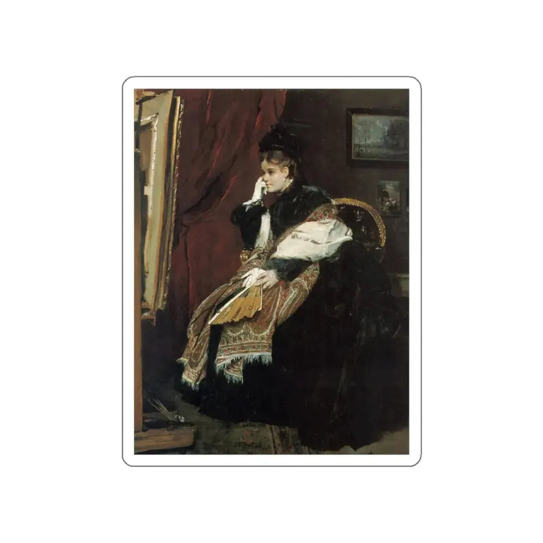 STEVENS, Pieter - La Douloureuse Certitude (Artwork) STICKER Vinyl Die-Cut Decal White Die-Cut 5 Inch - The Sticker Space