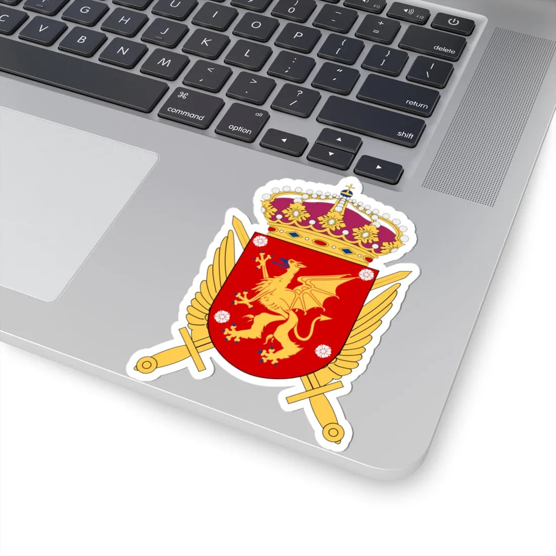 Östgöta helikopterskvadron vapen (Sweden) (Coat of Arms) STICKER Vinyl Kiss-Cut Decal - The Sticker Space