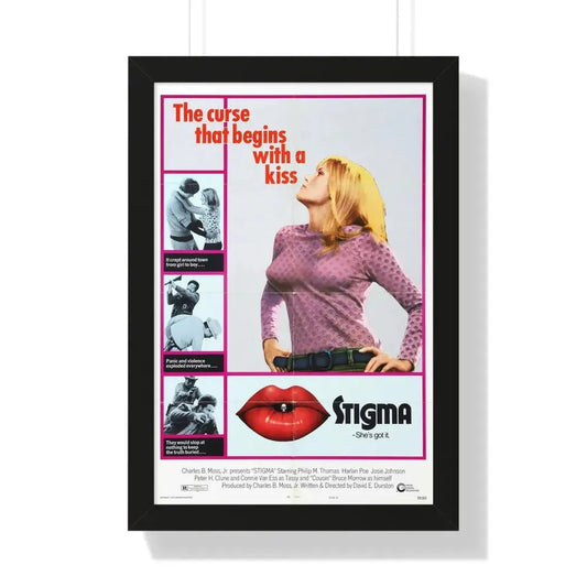 STIGMA 1972 - Framed Movie Poster 16″ x 24″ Black - The Sticker Space