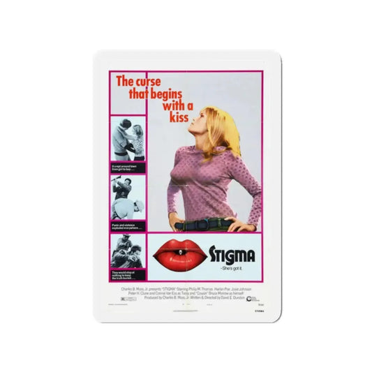 STIGMA 1972 Movie Poster - Refrigerator Magnet 2 Inch Die-Cut - The Sticker Space