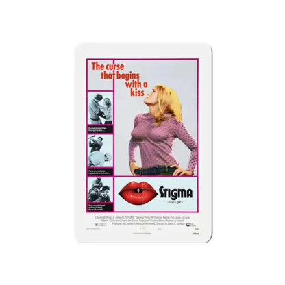 STIGMA 1972 Movie Poster - Refrigerator Magnet 3 Inch Die-Cut - The Sticker Space