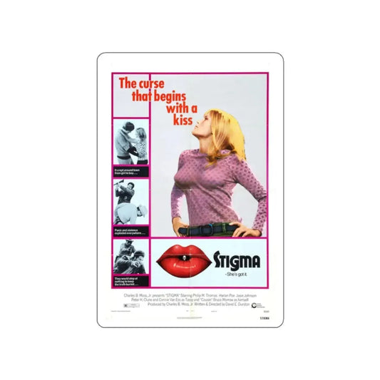 STIGMA 1972 Movie Poster STICKER Vinyl Die-Cut Decal 2 Inch - The Sticker Space