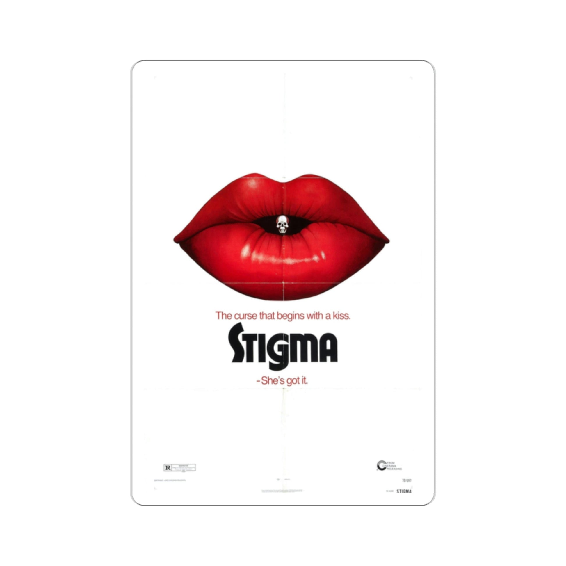 Stigma 1972 Movie Poster STICKER Vinyl Die-Cut Decal-2 Inch-The Sticker Space