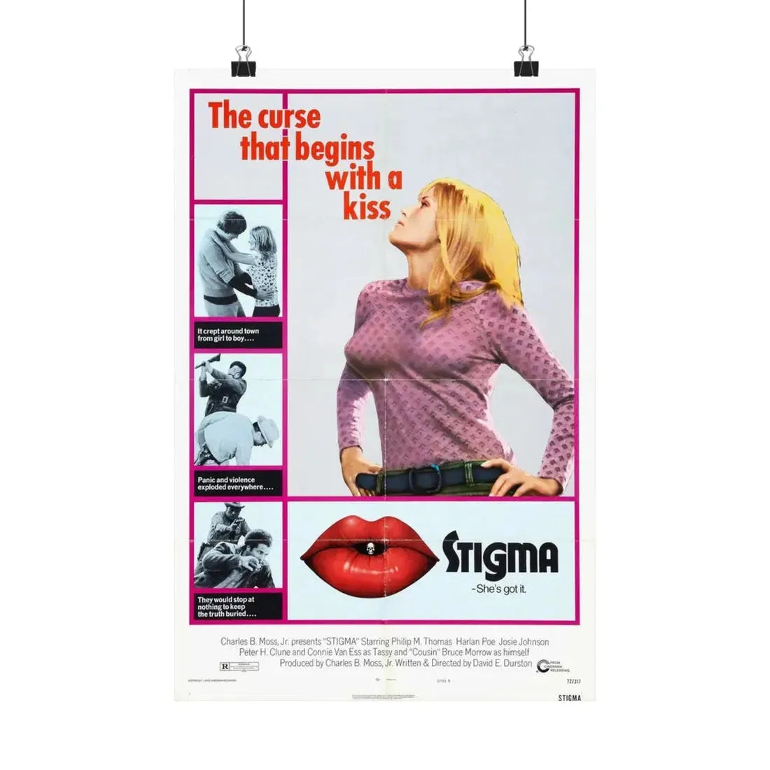 STIGMA 1972 - Paper Movie Poster 12″ x 18″ Matte - The Sticker Space