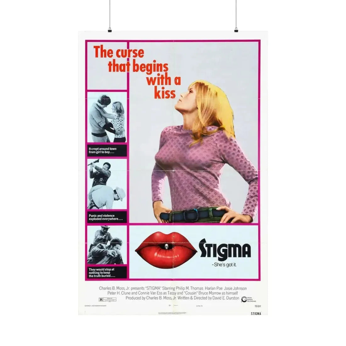 STIGMA 1972 - Paper Movie Poster 36" x 54" Matte - The Sticker Space